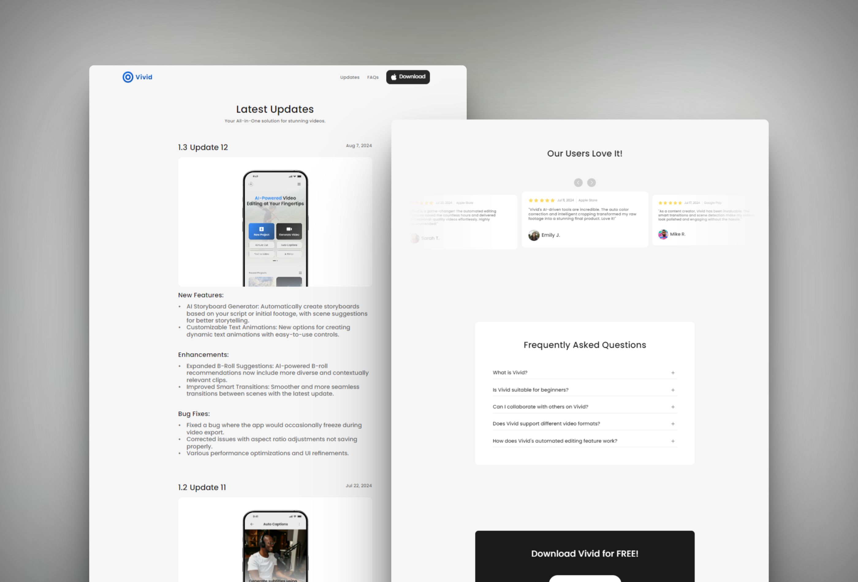 Screenshot 4 for Vivid , a Framer Marketplace template by Thaer Swailem.