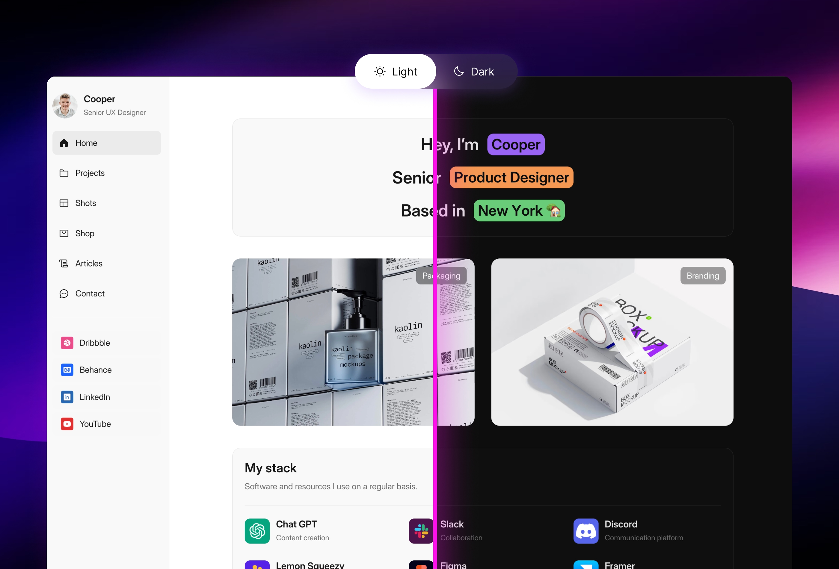 Screenshot 4 for Nextfolio, a Framer Marketplace template by Shaigexp.