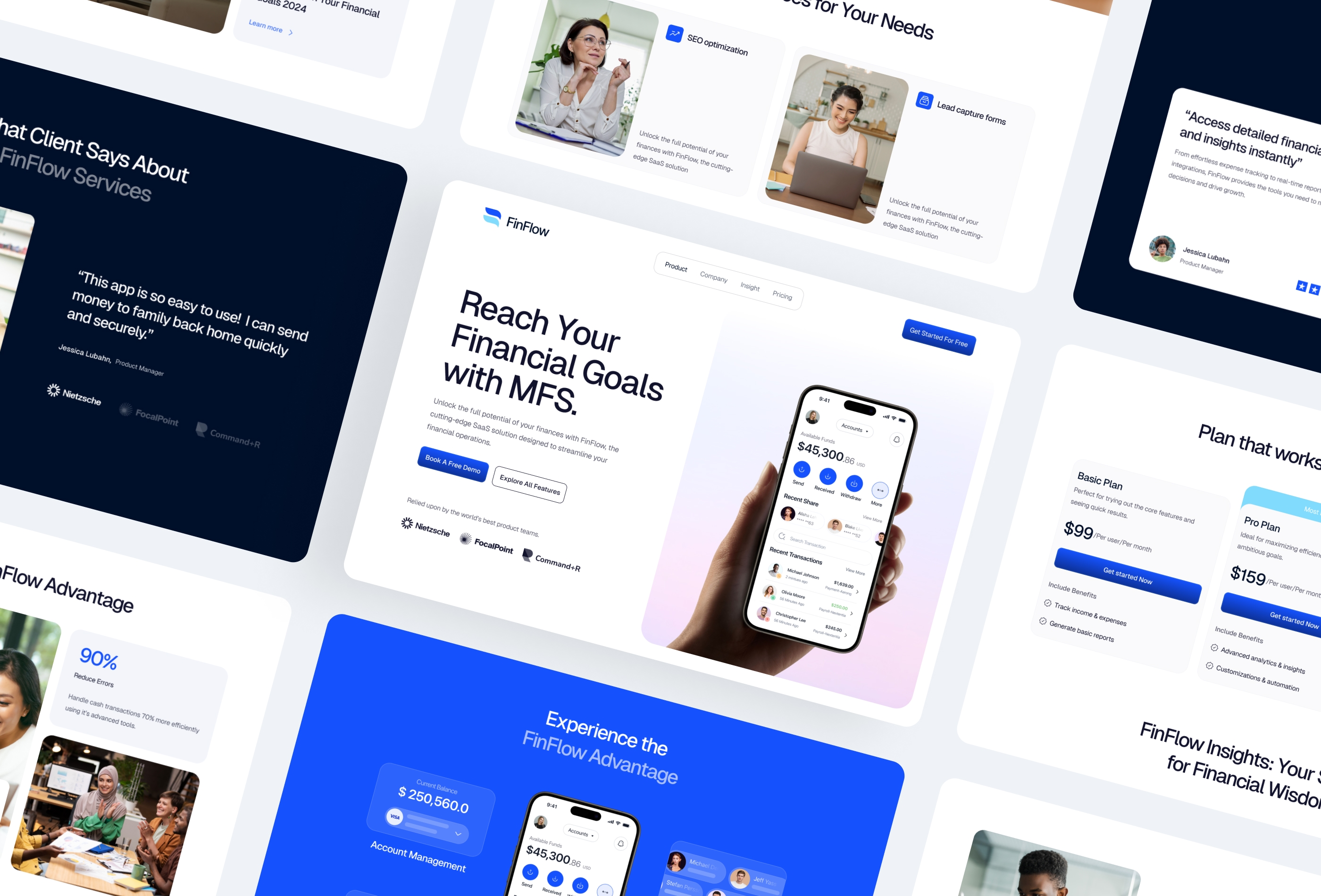 Thumbnail 1 for Finflow, a Framer Marketplace template by Framerbite.