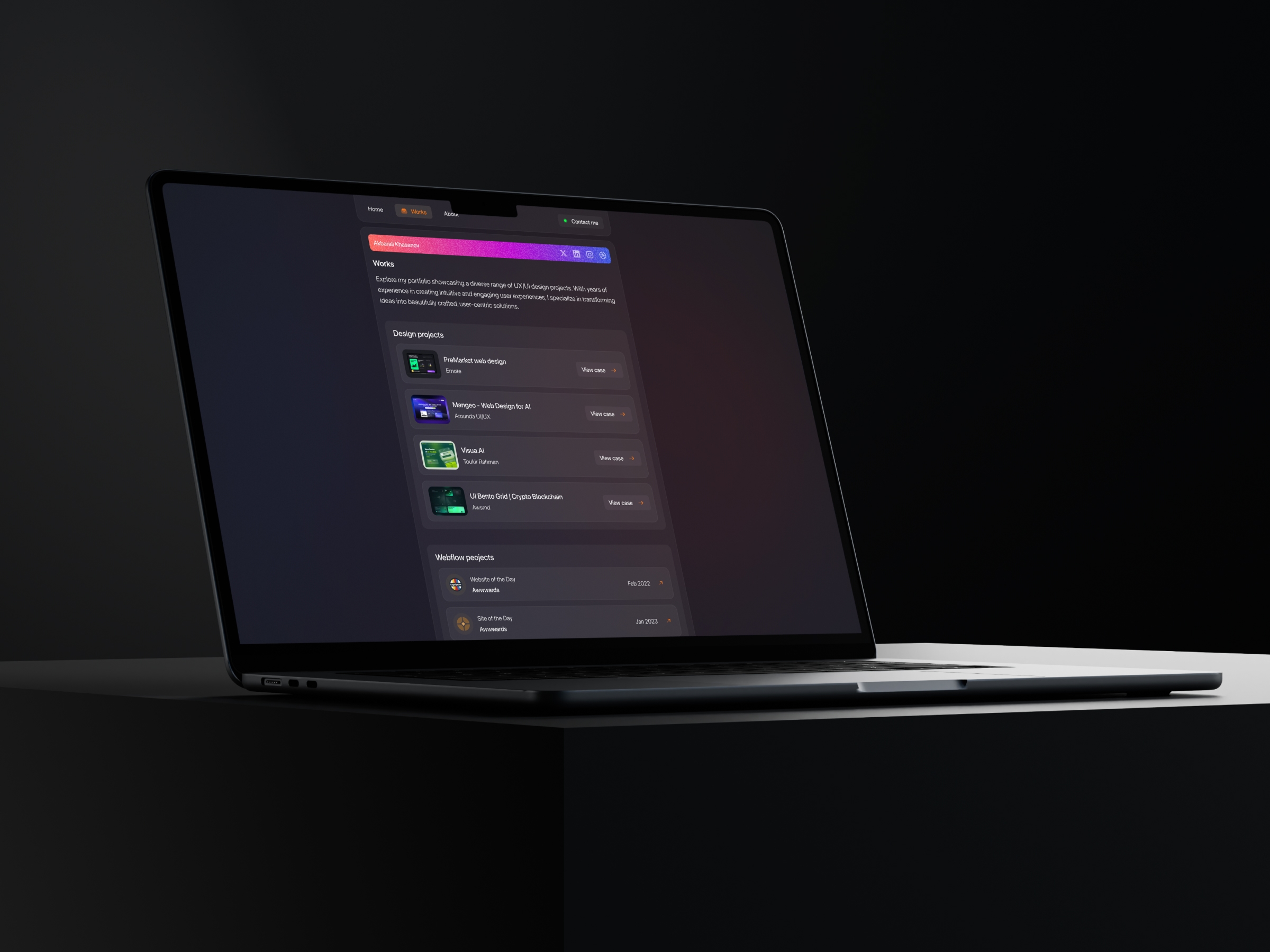 Screenshot 4 for Folix, a Framer Marketplace template by Akbarali.