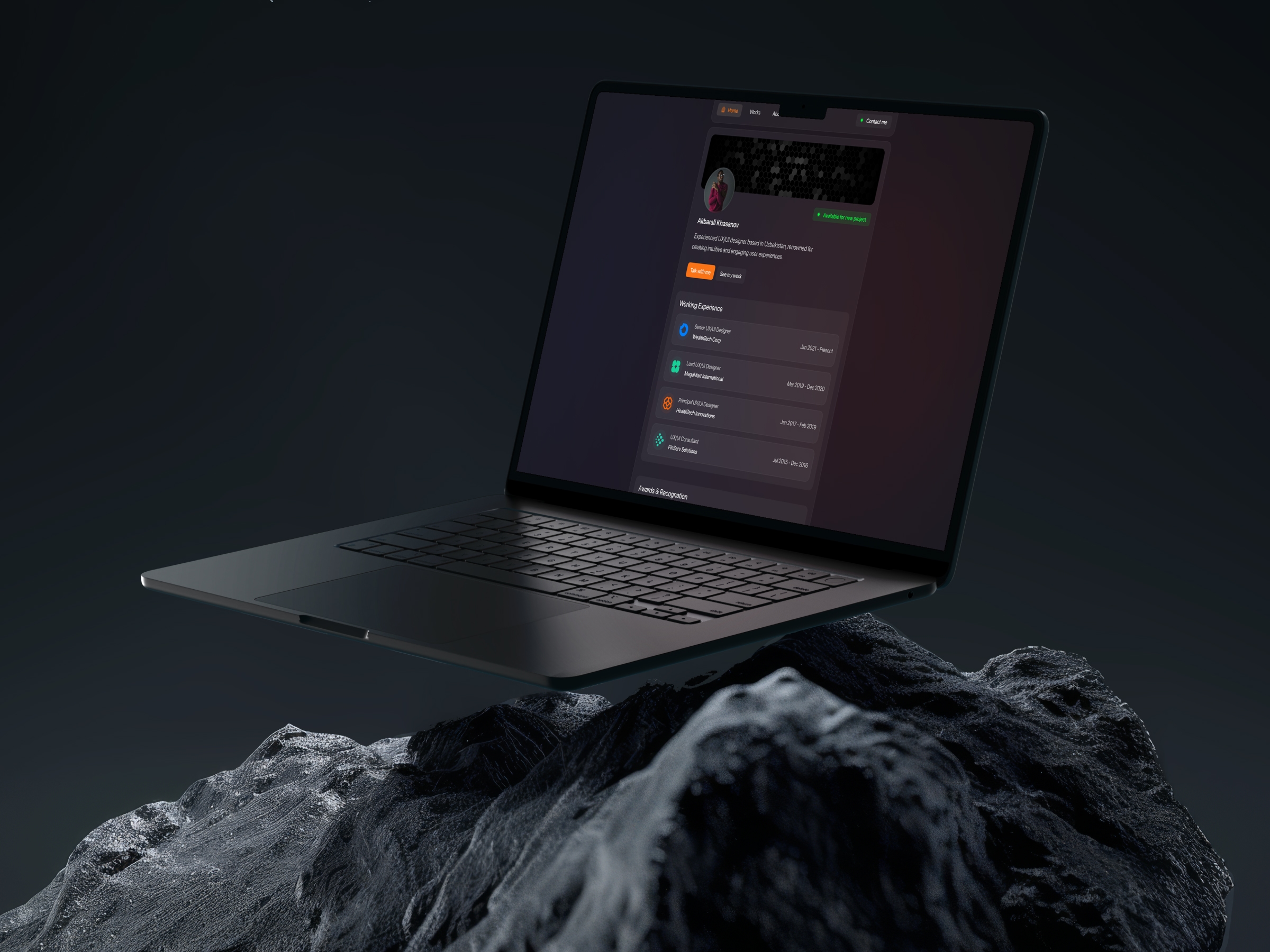 Screenshot 1 for Folix, a Framer Marketplace template by Akbarali.