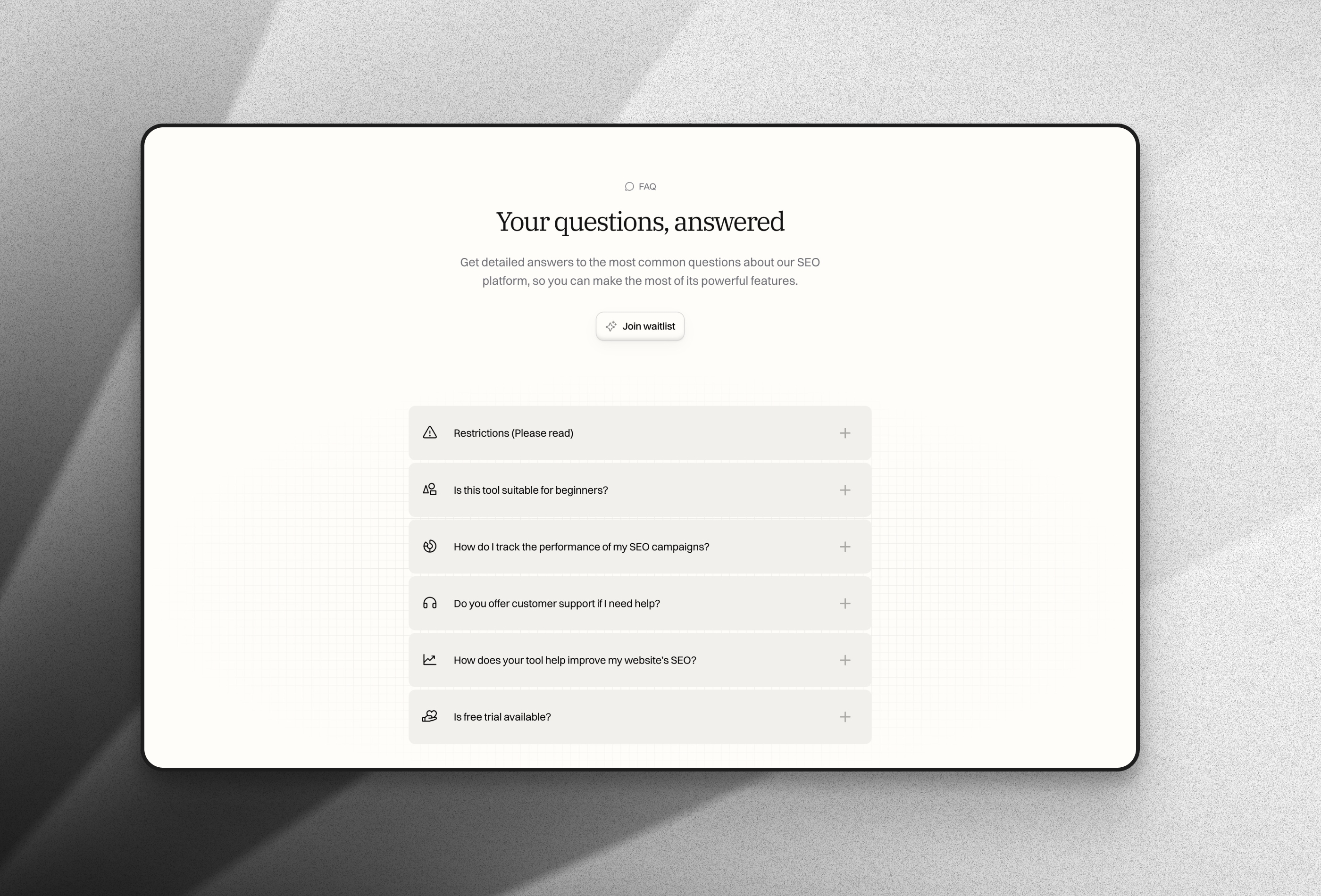 Screenshot 4 for Eau, a Framer Marketplace template by Akim.