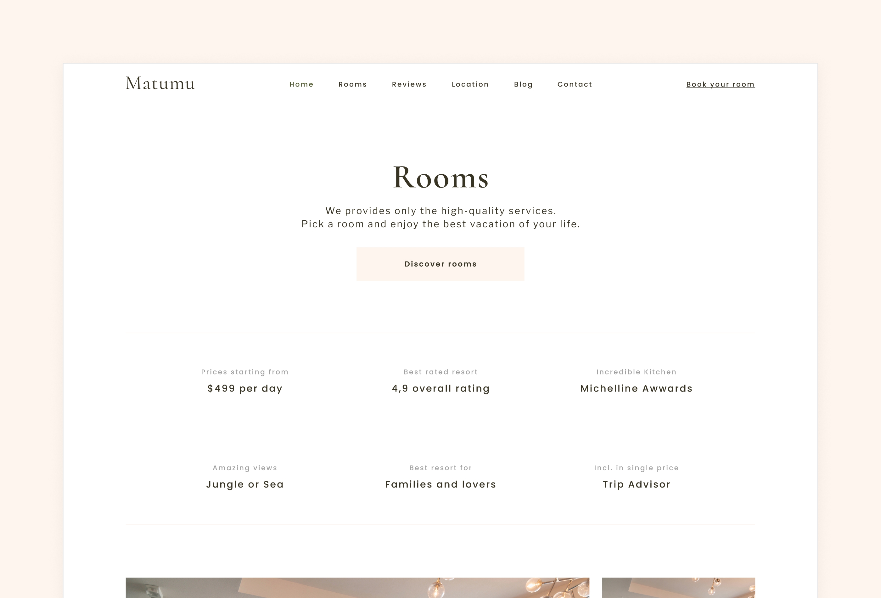 Screenshot 3 for Matumu, a Framer Marketplace template by Petr Bilek.