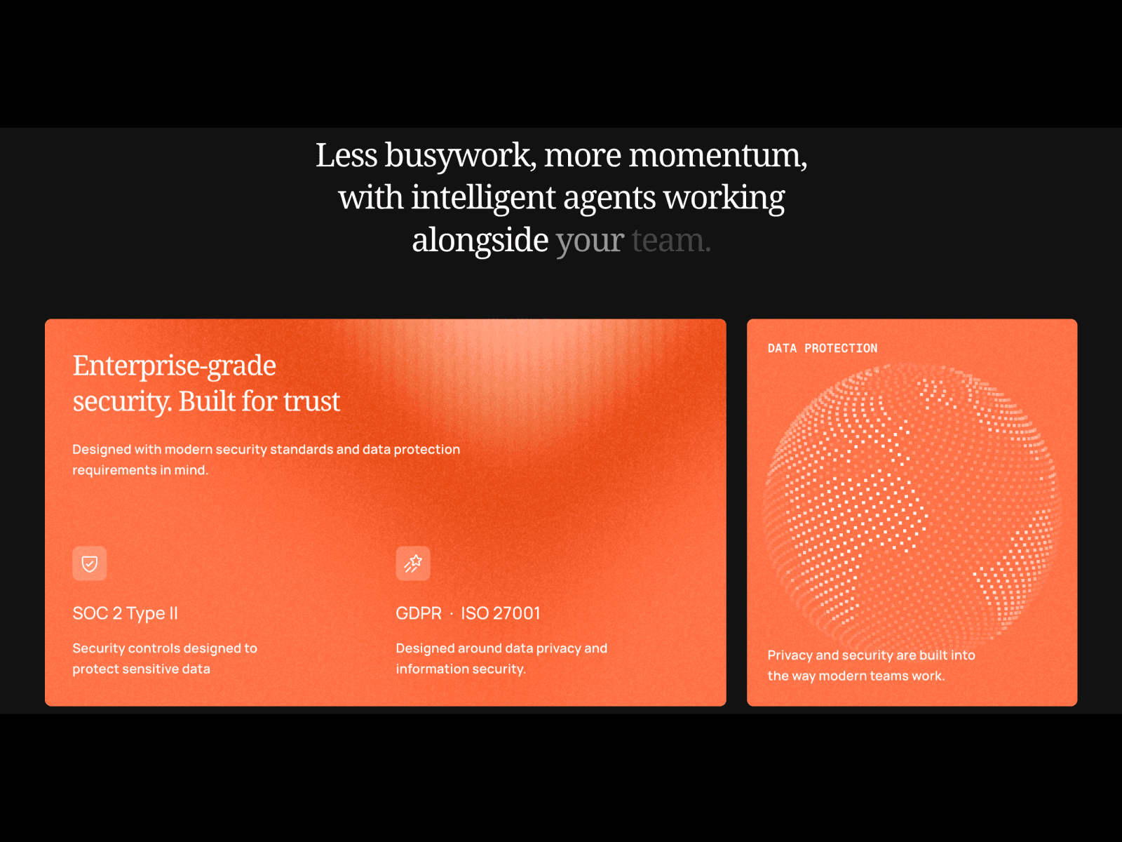 Example Visuals For A Product Structure Orbit Agent — Website Template for Framer