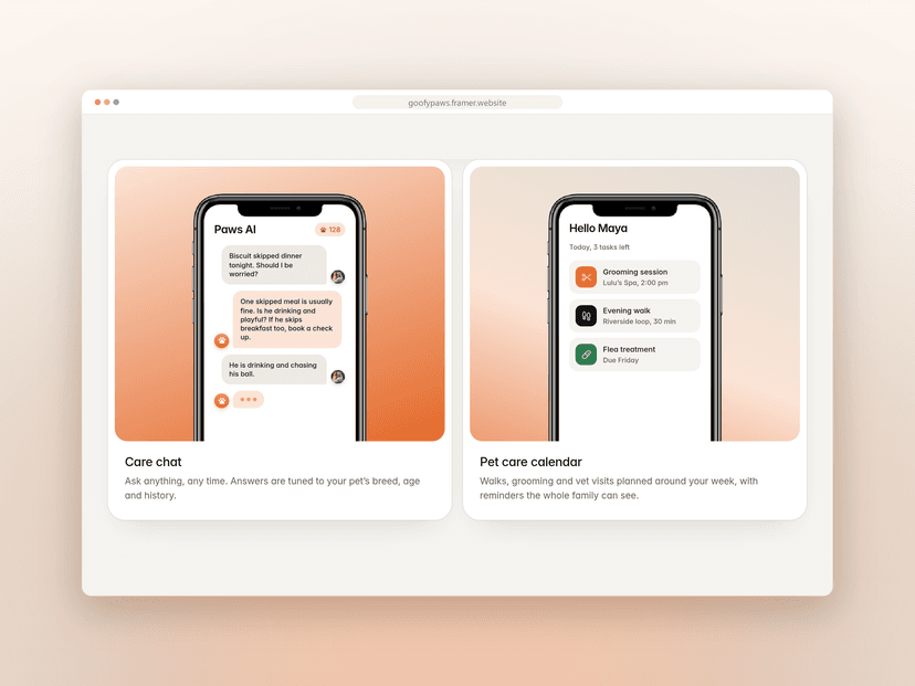 Code Breakpoint Icon GoofyPaws — Free Website Template for Framer
