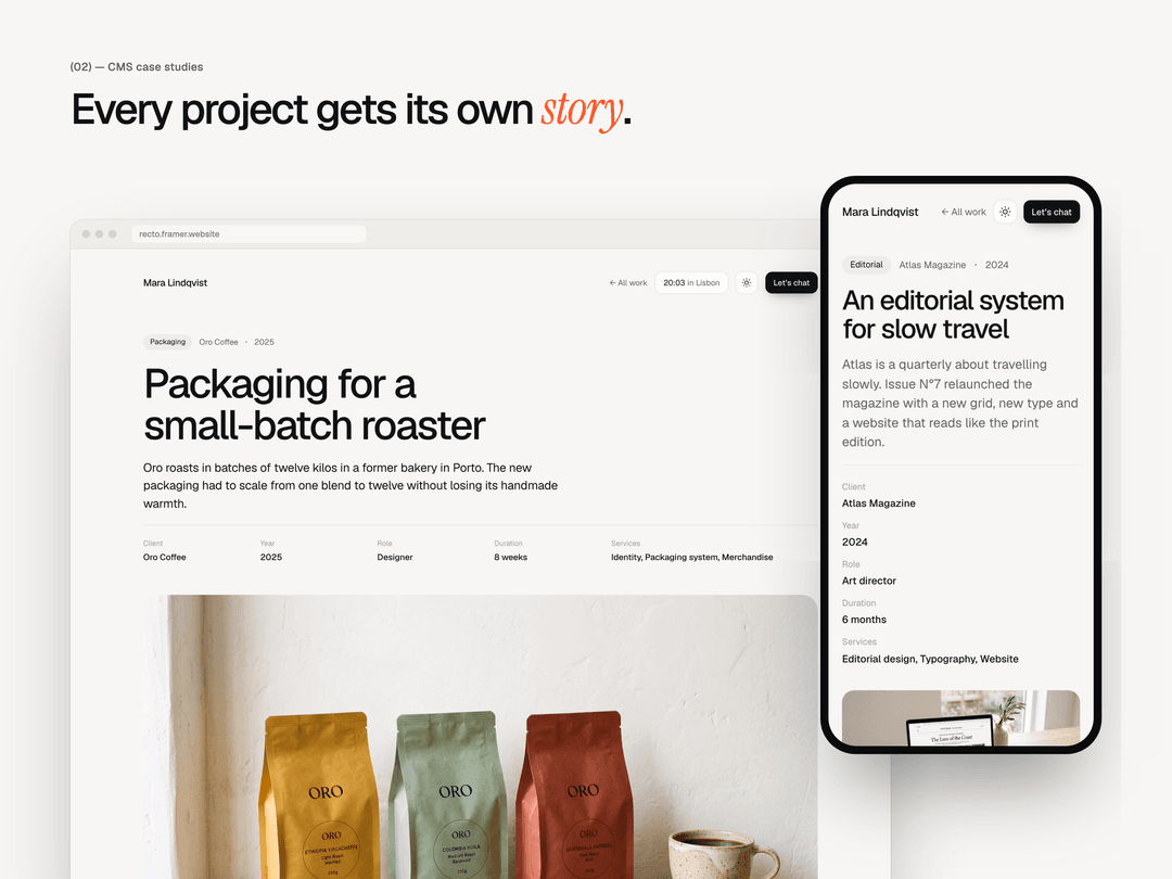 Rectpo RECTO — Free Website Template for Framer