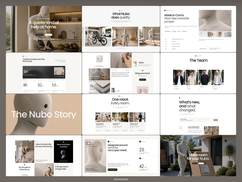 Fram R Nubo — Website Template for Framer
