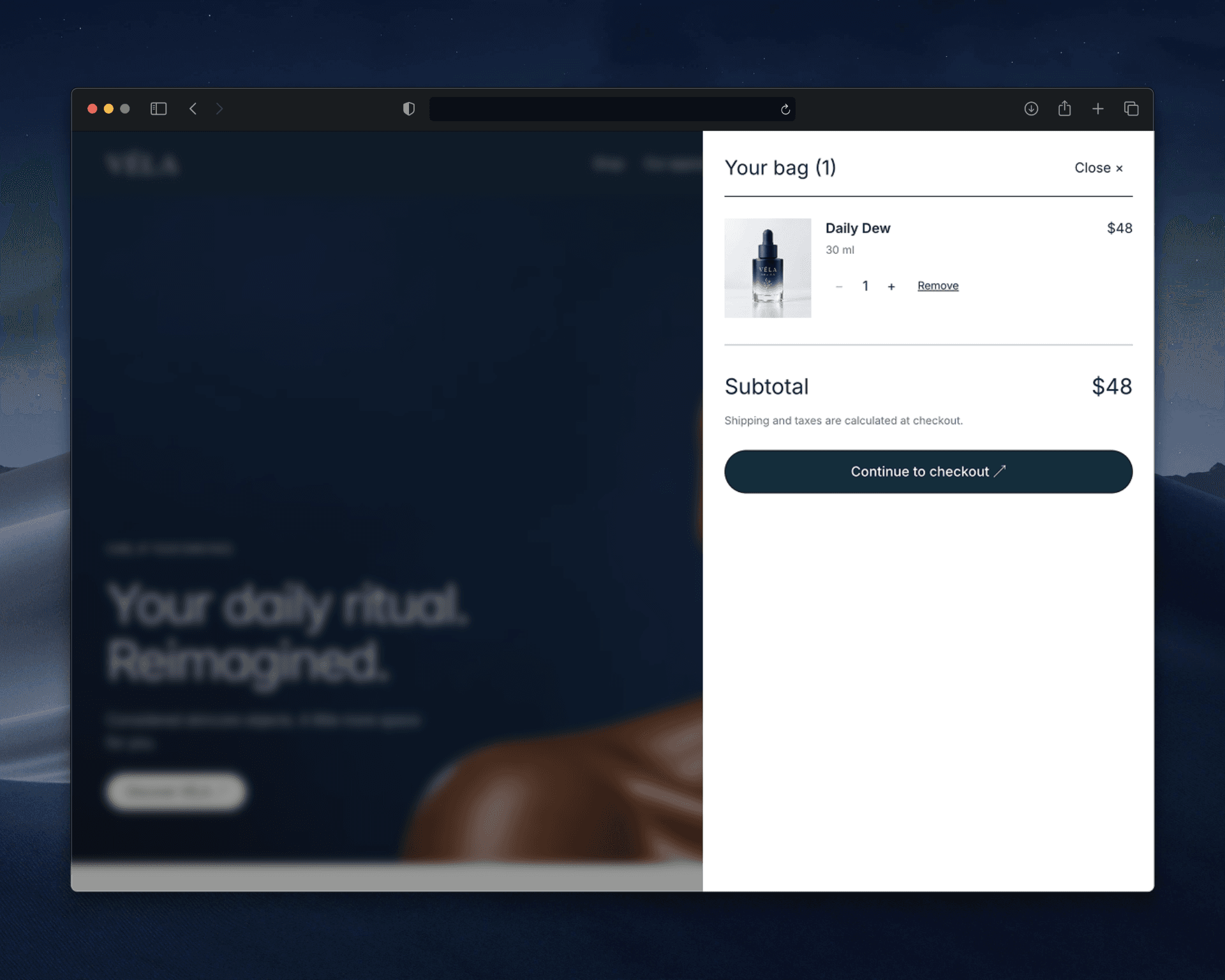 Instructions Example For Product Set Up VÉLA — Skincare — Website Template for Framer