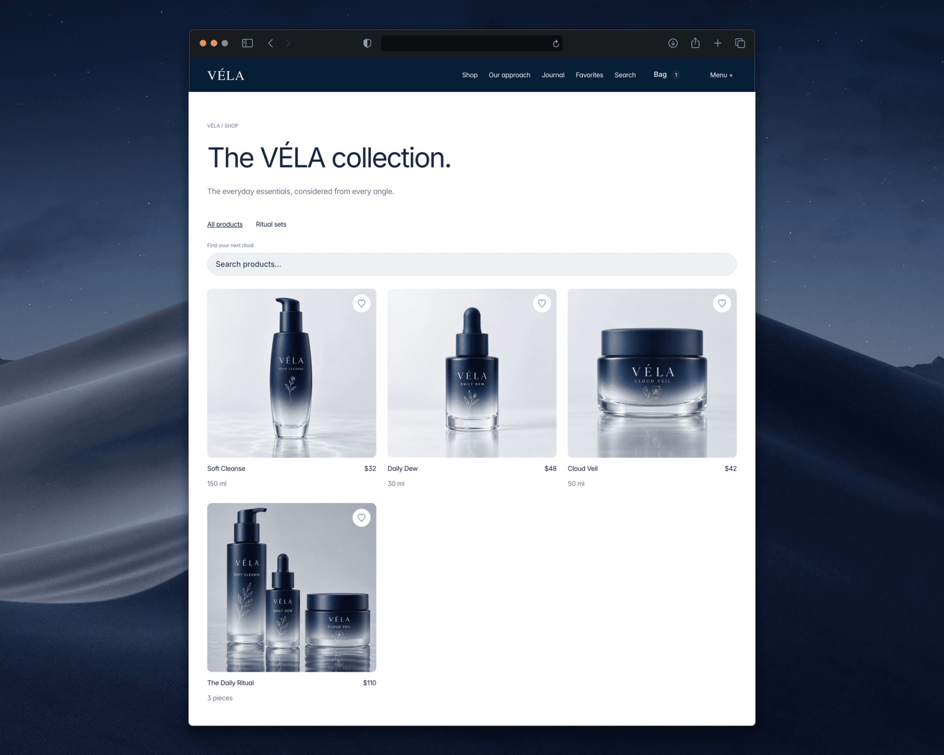 Instructions Example For Product Set Up VÉLA — Skincare — Website Template for Framer