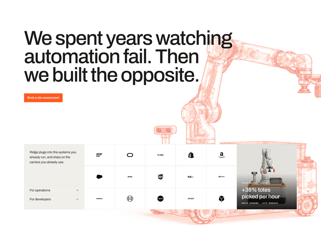 Web Layouts Free Ossian — Free Website Template for Framer