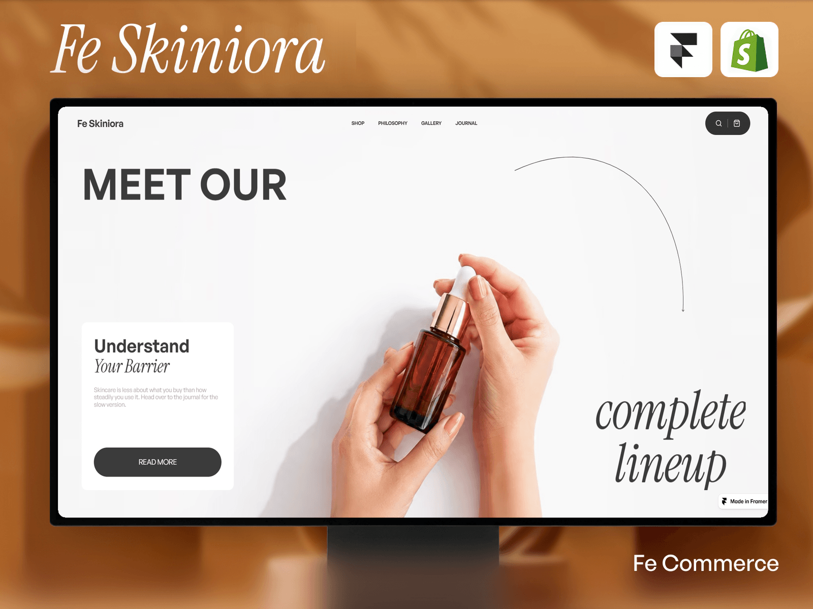 Web Journal Example Fe Skiniora — Website Template for Framer