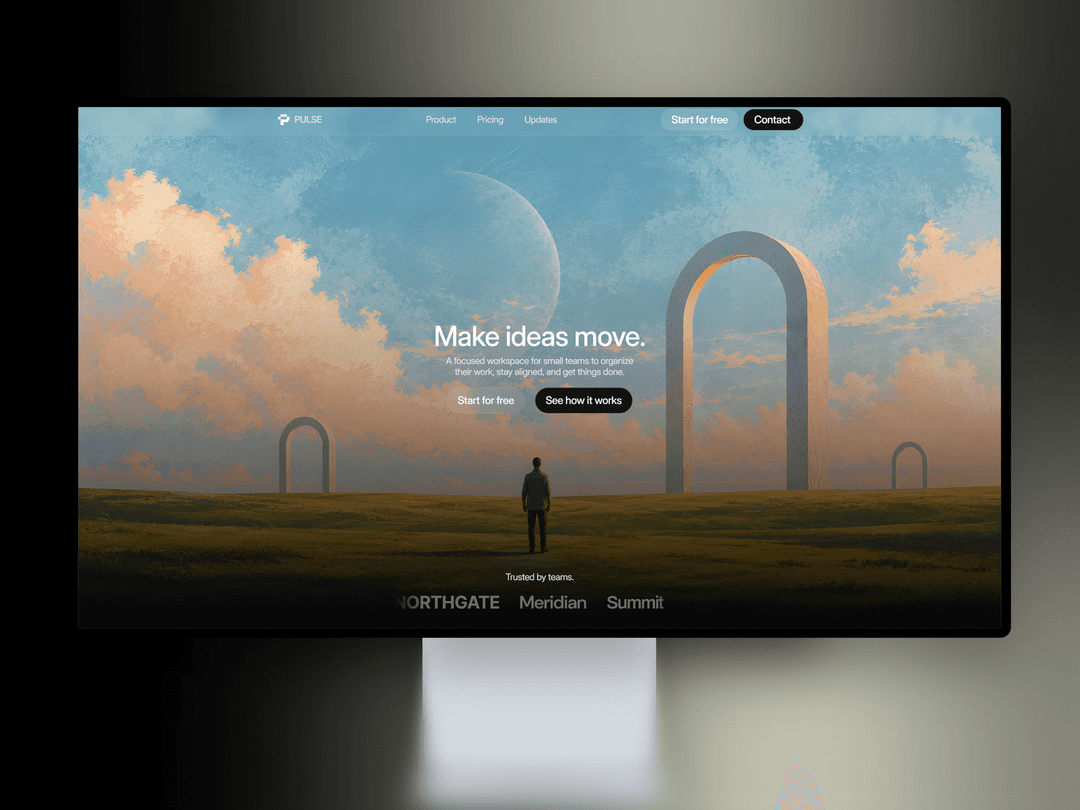 Example Visuals For A Product Structure Veyra - Reveal — Free Website Template for Framer