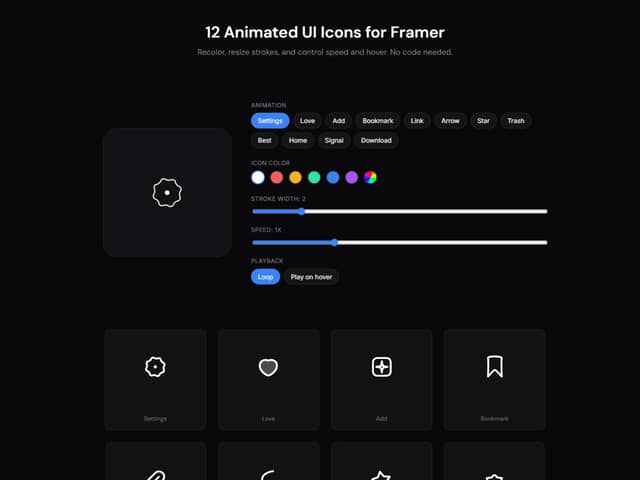 Website Grid Frame Interactive Grids — Component for Framer
