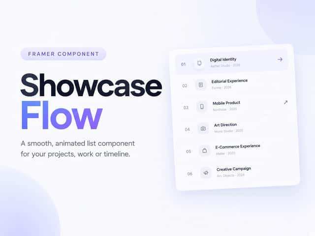 Flowing Cursor — Free Component for Framer