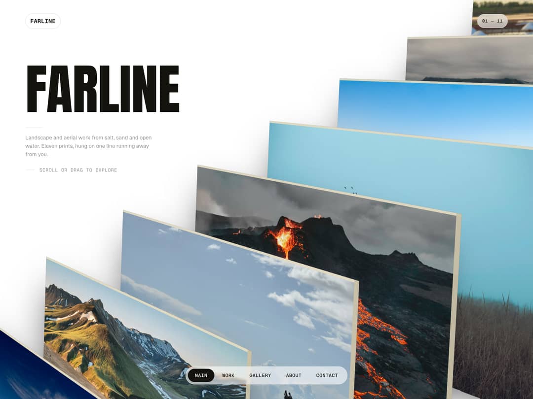 Web Layouts Free Foldfolio — Free Website Template for Framer