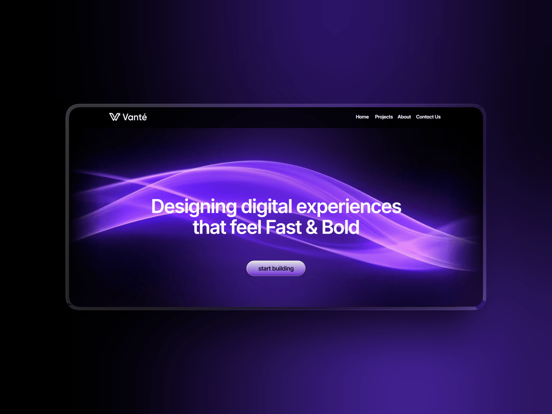 Vante: Free Portfolio Website Template by Naquash Mohtesham — Framer ...
