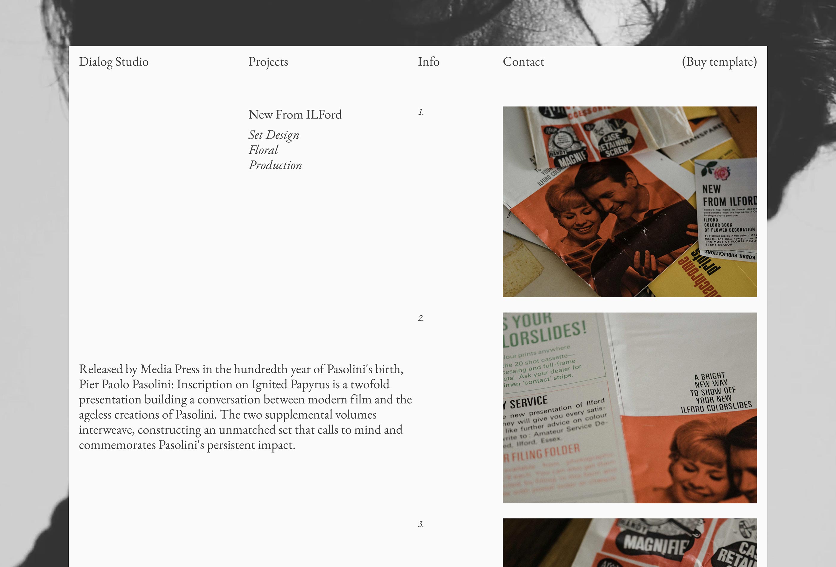 Dialog: Responsive Portfolio Website Template by Fouroom — Framer ...