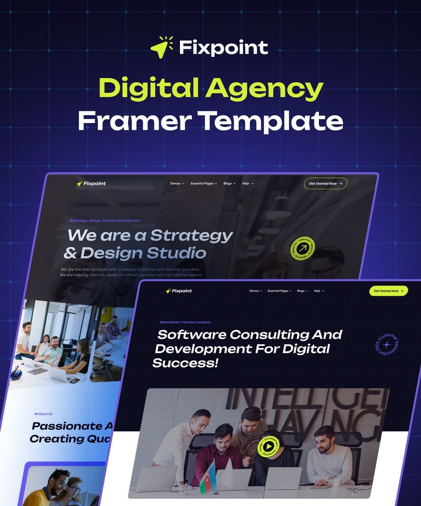 Workze Responsive Business Website Template by WhiteUI.Store — Framer