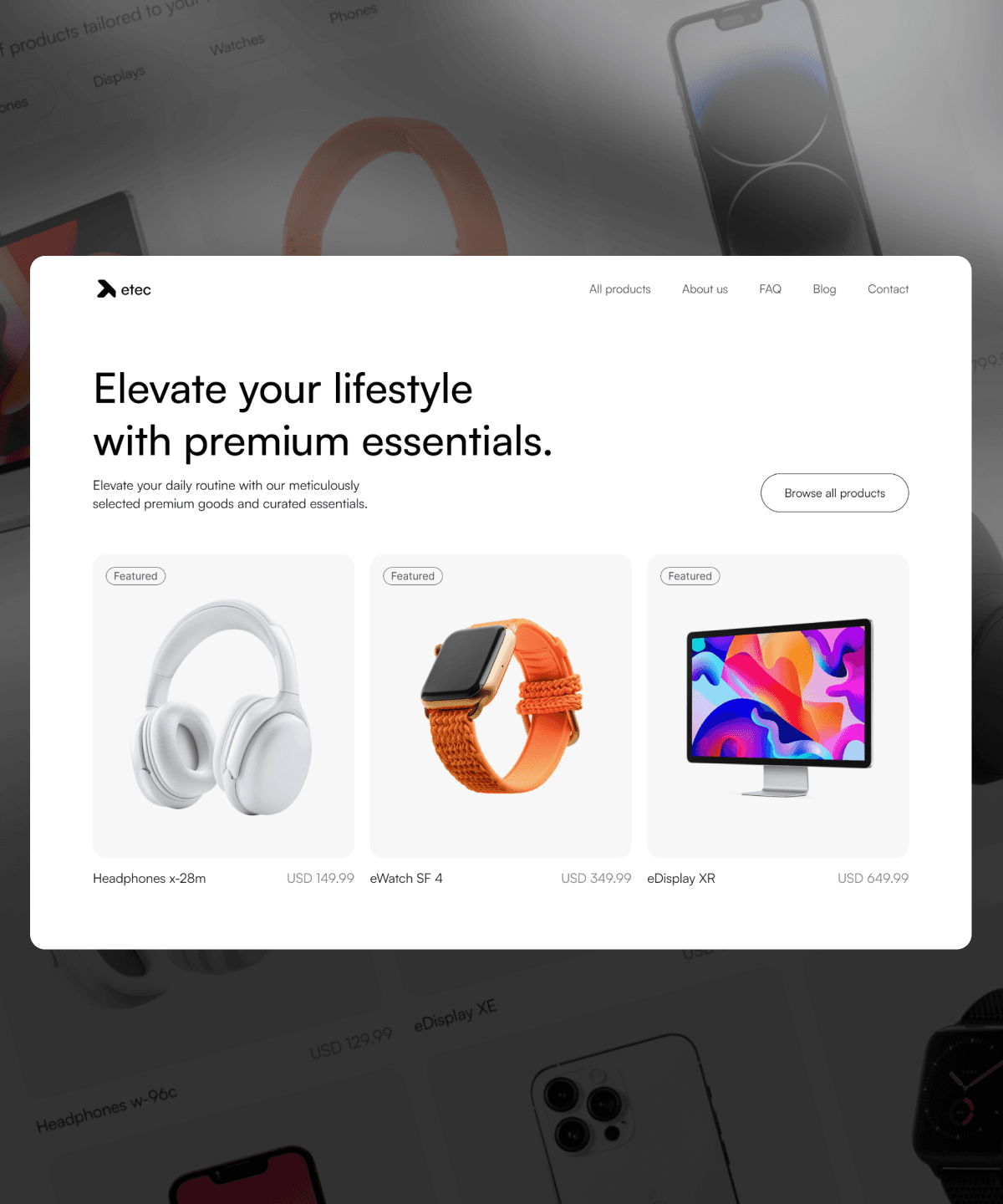 Etec: Responsive Blog Website Template by Tolv.Studio — Framer Marketplace