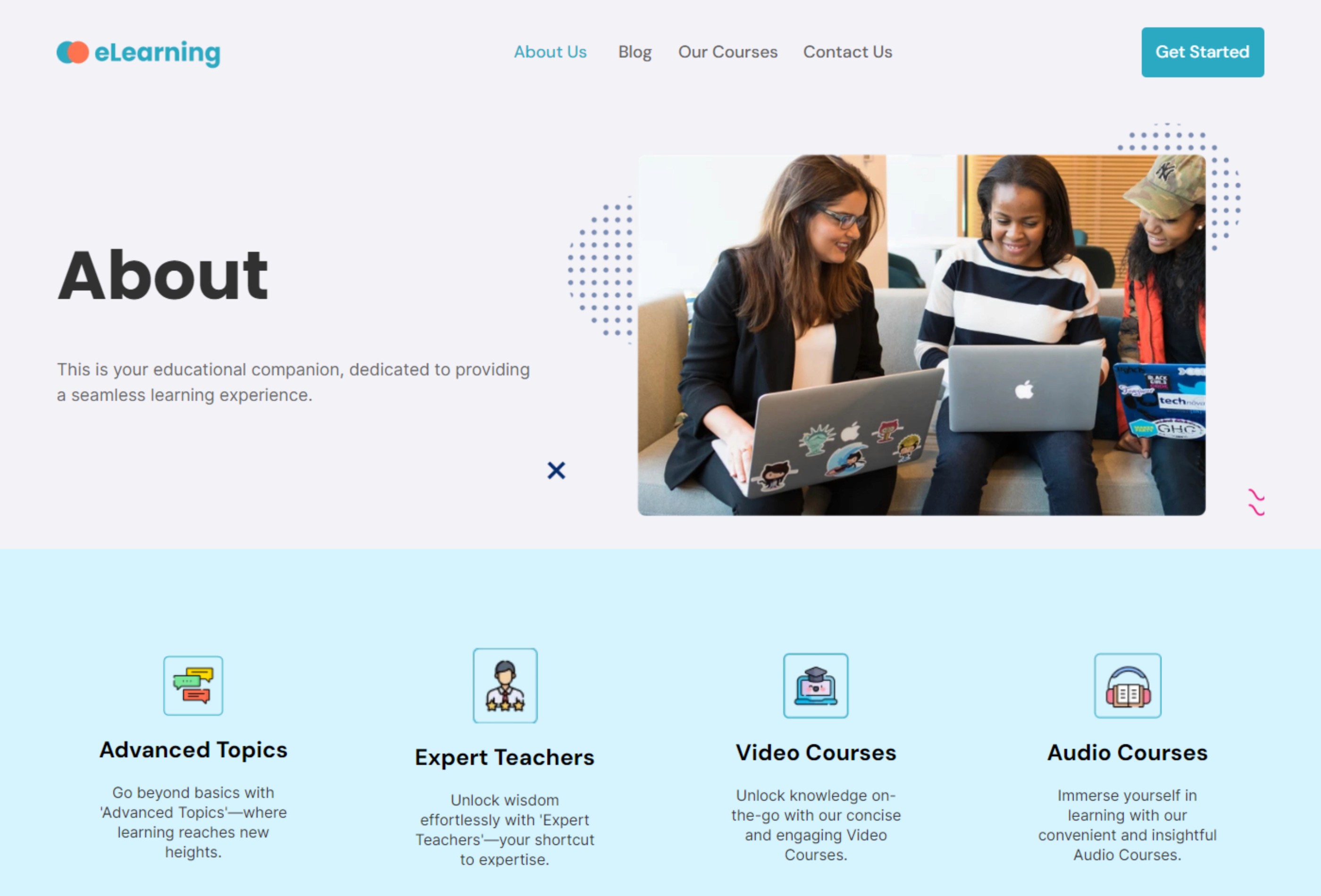 eLearning: Responsive Portfolio Website Template by Template Theater ...