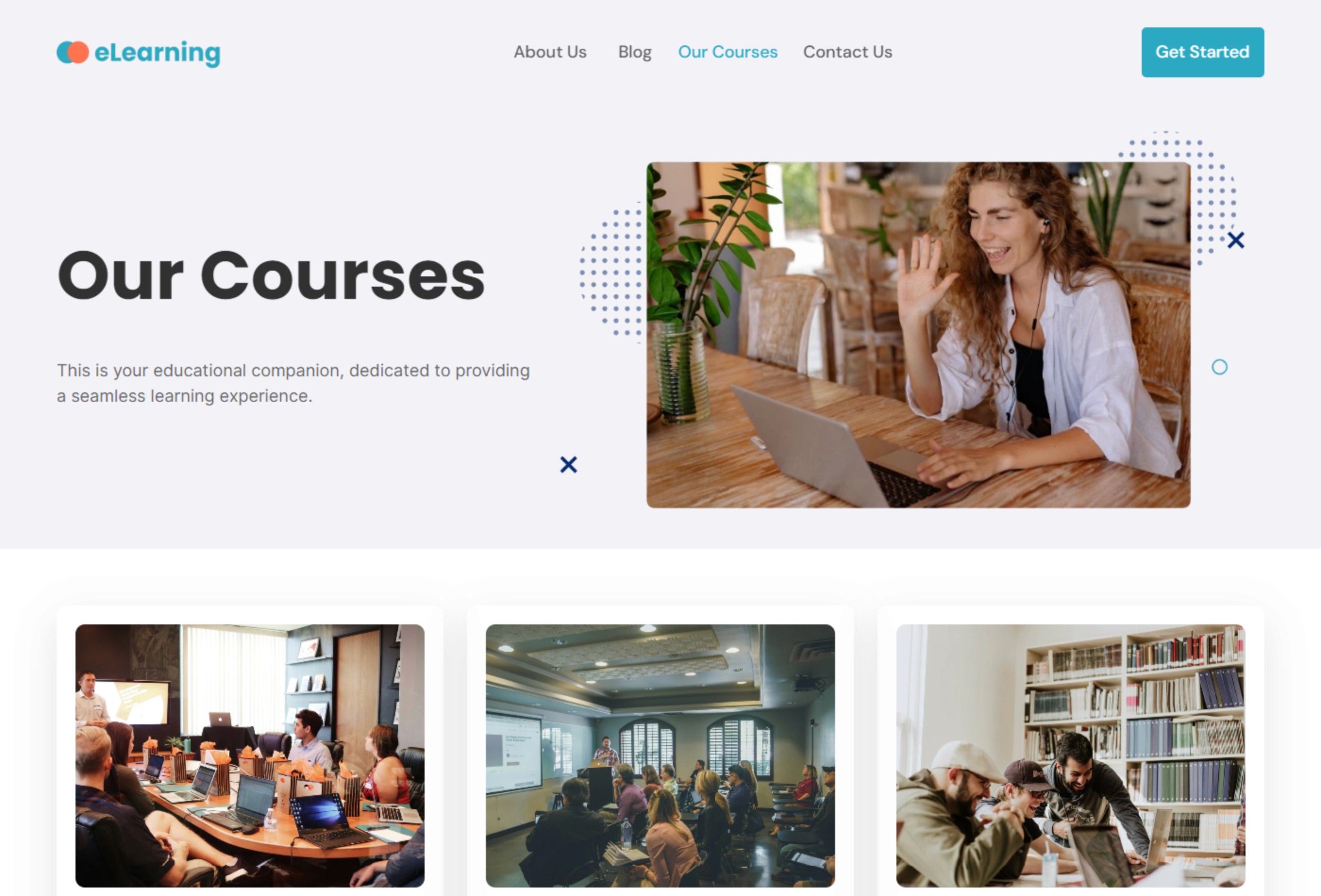 eLearning: Responsive Portfolio Website Template by Template Theater ...