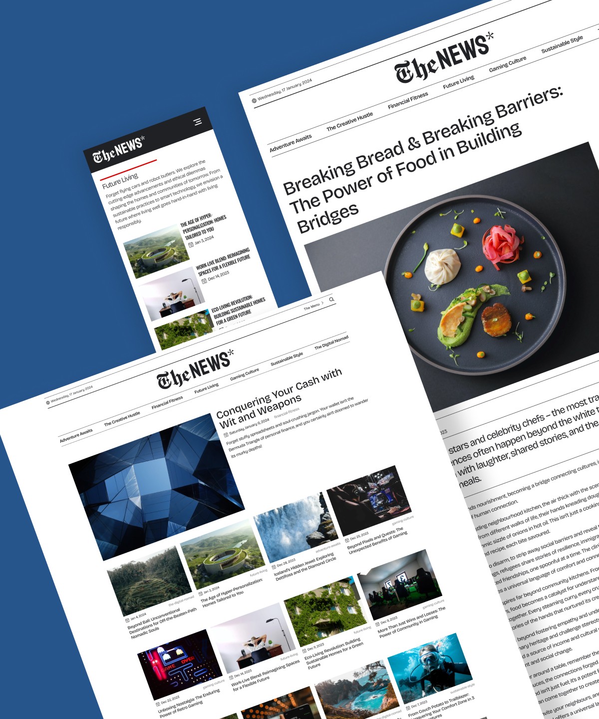 Free Responsive Templates & Landing Pages for News Sites — Framer
