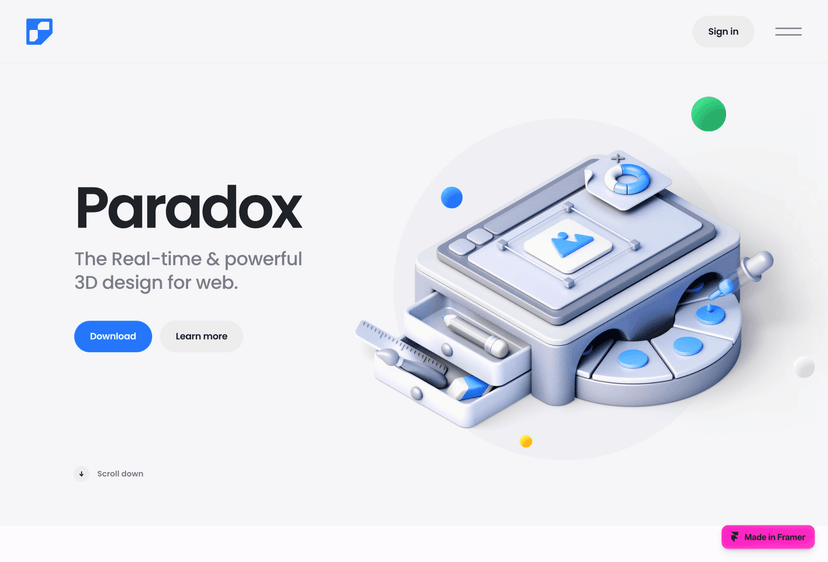 Free 3D Responsive Website Templates — Framer Marketplace