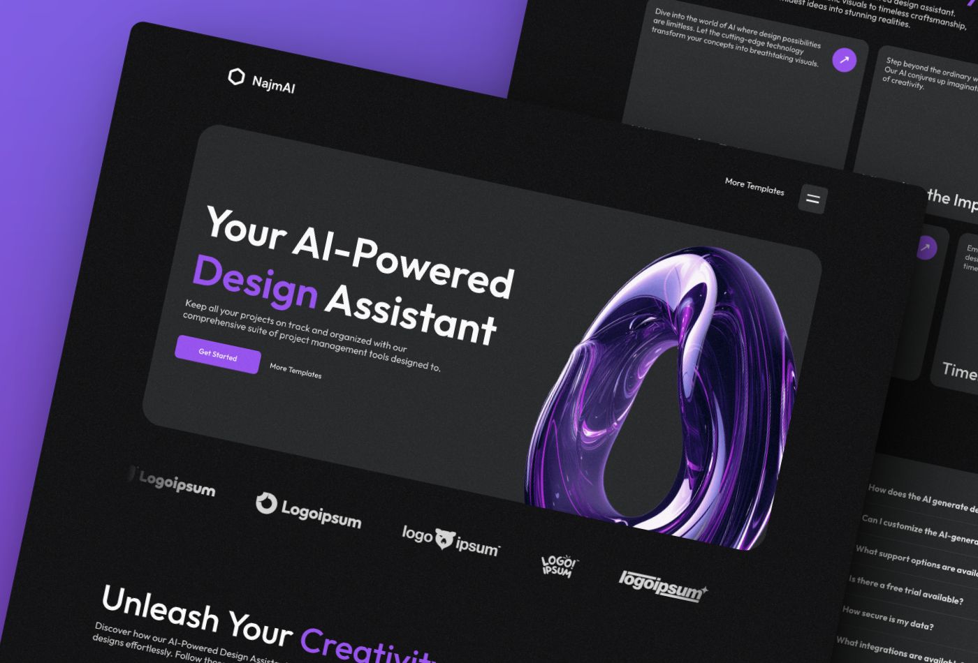 NajmAI Free Business Website Template By Mejed Alkoutaini Framer Najmai free business website template by mejed alkoutaini framer