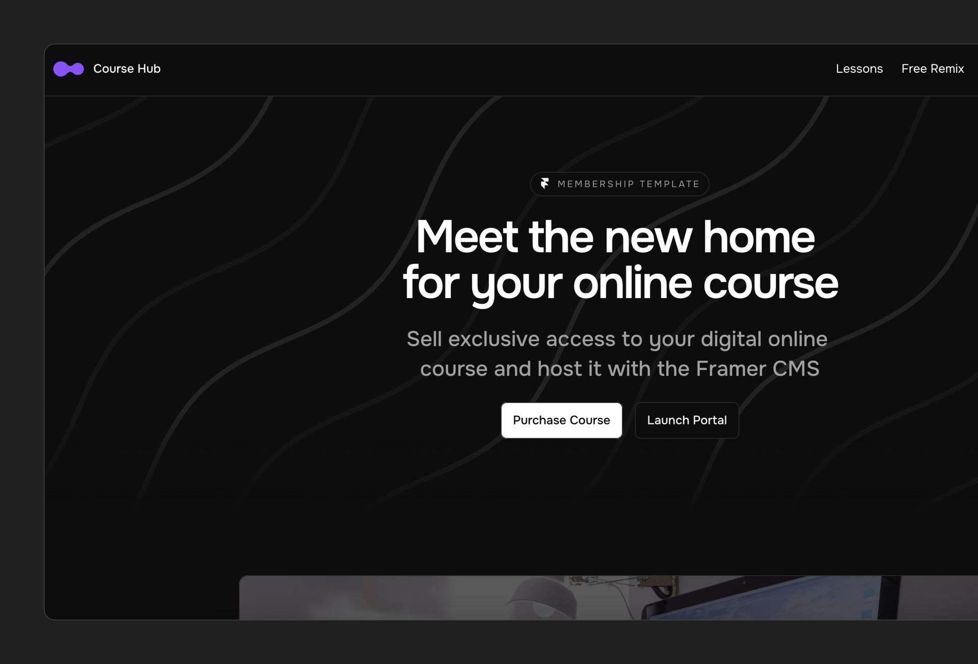 Course Hub: Free Membership Website Template by FramerAuth — Framer ...