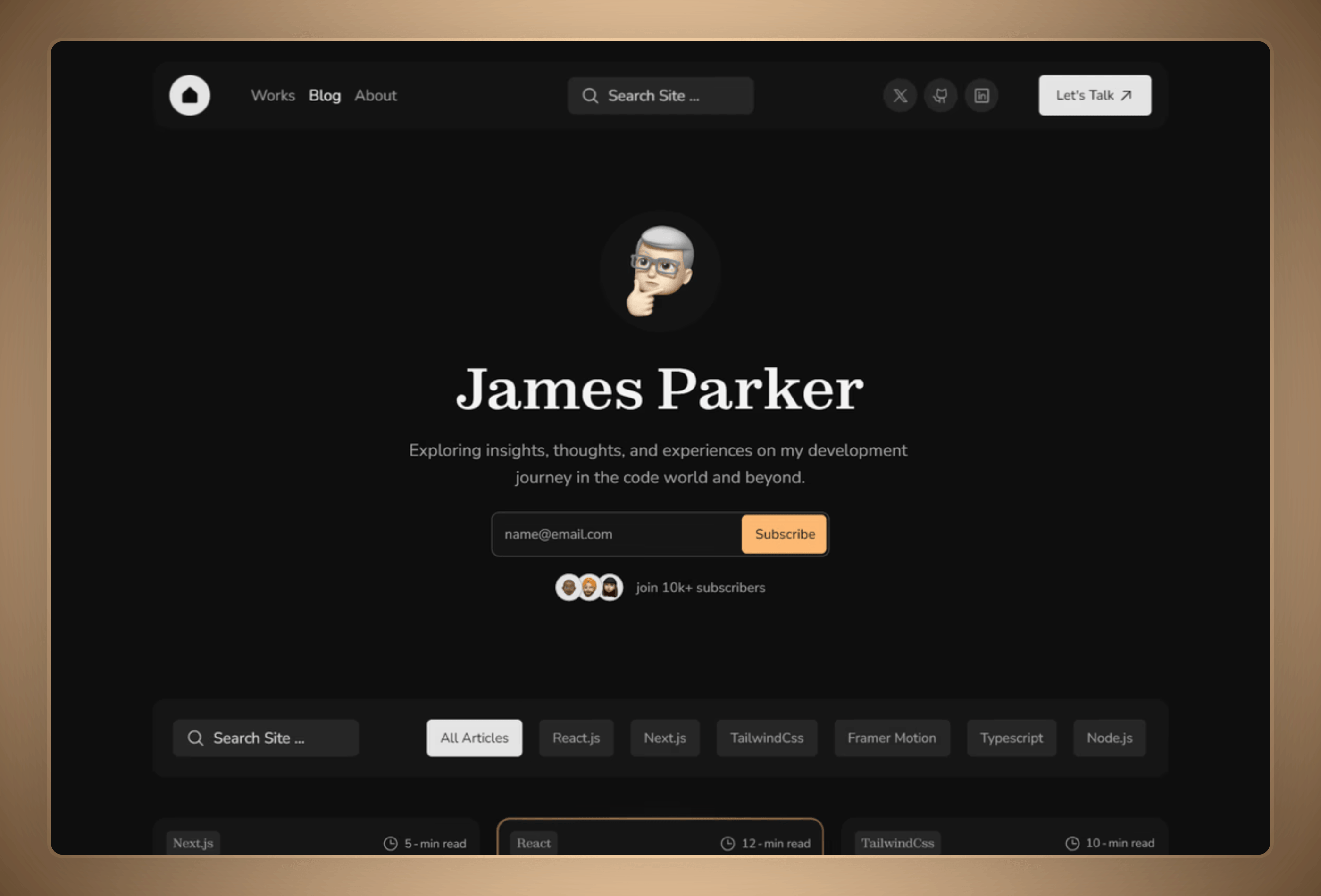 Spotlight Free Blog Website Template By Khalid Dashash Framer Spotlight free blog website template by khalid dashash framer