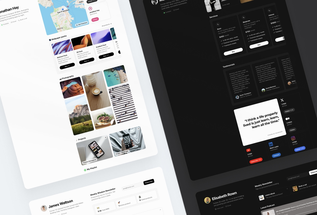 Choose from 1000+ Framer HTML website templates — Framer Marketplace